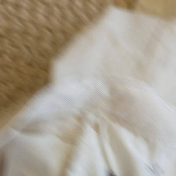 Levi's Cream/White High-Rise Straight Jeans - Picture 3 of 9